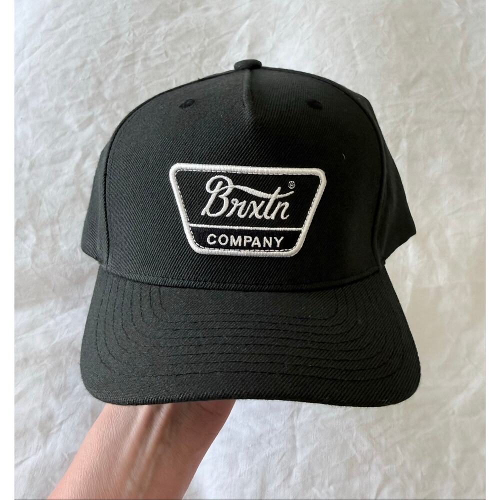 Brixton | O/S | Black LINWOOD C NetPlus MP Snapback Trucker Cap Wool Blend EUC